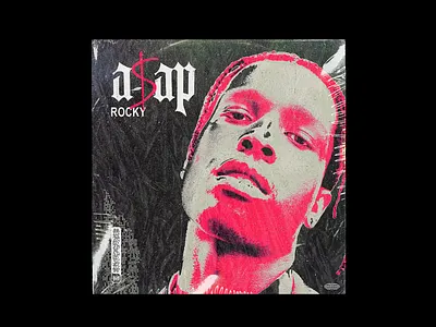 A$AP Rocky Remix v2 album art album cover design experiment grunge illustration mixtape music package rap record trap typography