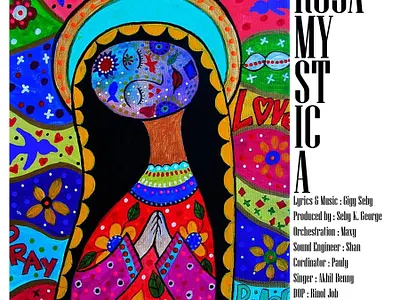 Rosa Mystica branding design illustration logo typography