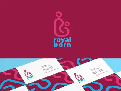 Royal Born branding design illustration logo