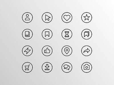 Basic UI Badge Part 2 (Outline) app artwork badge creative design designer doodle icon icon bundle icon set iconfinder mobile outline ui uiux user experience user interface vector web website