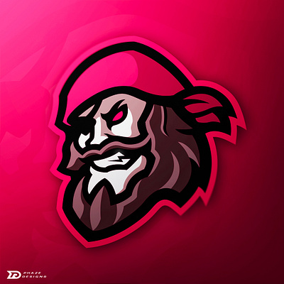 Pirate Logo Post branding design esports evil gaming logo logos pirate red sports vector