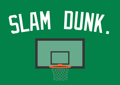 Slam dunk basketball charity design dunk gift card gifting sketch