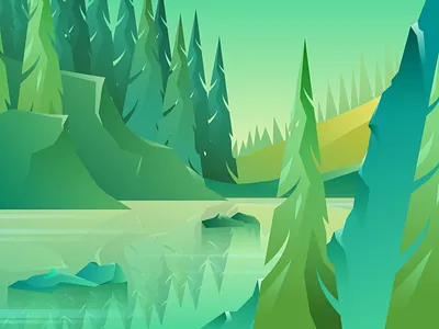 How to Create Nature Artwork in Illustrator Tutorial adobe illustrator adventure adventurer digital art forest illustration jungle landscape mountain nature nature illustration speed art tutorial