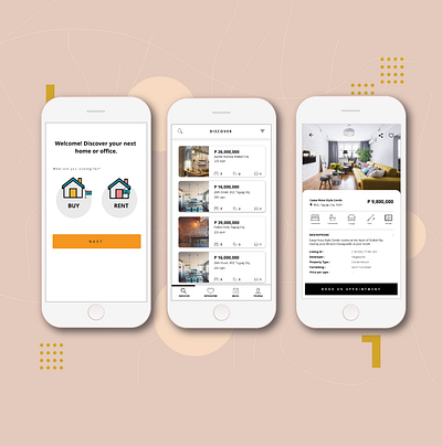 Real Estate App Design minimalist mobile philippines realestate