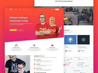 Dumbways - New Landing Page adobexd brand design landing landing design landing page landing page design landingpage logo ui ui ux ui design uidesign uiux ux web web design webdesign website website design