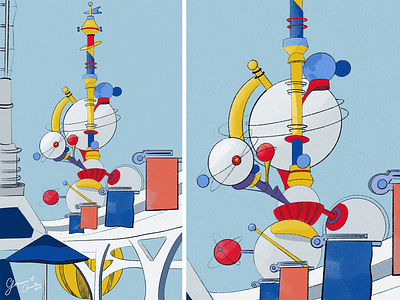 Tomorrowland digital 2d digital art digital illustration digital painting disney disney art disneyland drawing illustration imagineering procreate tomorrowland