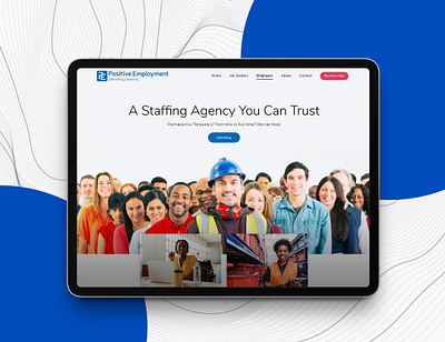 Recruitment Agency Website branding design icon illustration illustrator typography ui ux web website website design