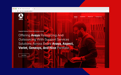 Landing page - DBSL branding design illustration landing page landingpage minimal ui ux web website website design