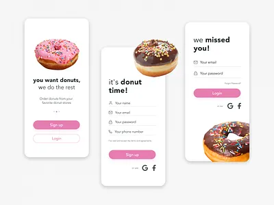 Mobile Sign Up/Login Design app app design dailyui dailyui 001 dailyui001 design login mobile ui sign in sign up signup ui ux