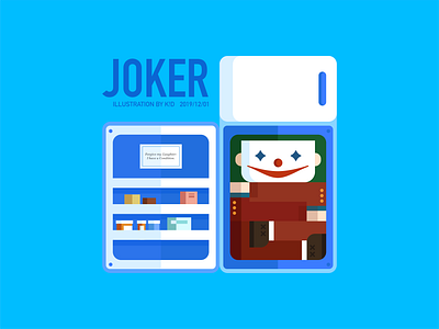 JOKER clam down cold fridge happy joker smile