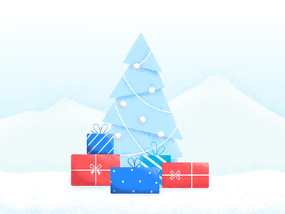 Let's turn on Christmas attendify christmas holidays illustration nature pine tree present