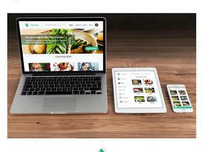 Responsive Design app design flat recipe app ui ux web