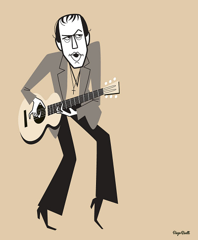 Adriano Celentano actor adobe creative cloud adobe illustrator caricature carton celentano diego riselli il molleggiato illustration italian mid century modern retro singer vector wacom cintiq