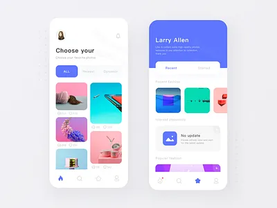 Photo mobile app 1 design library photo app ui