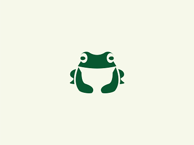 Frog brand branding frog green icon identity logo mark monogram simple symbol