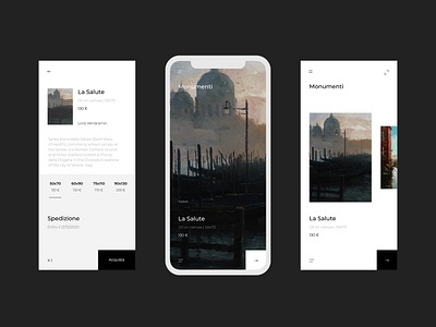 Ins-Art animation app design art designinspiration minimal oil painting typography ui design ux design venice web