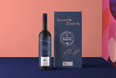 Wine Label & Menu Design. graphic design labeldesign