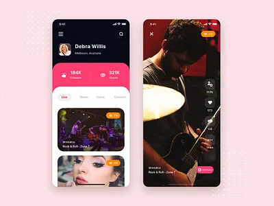 Video Streaming Mobile App UI Kit Template android app kit mobile podcast sketch streaming template theme ui video