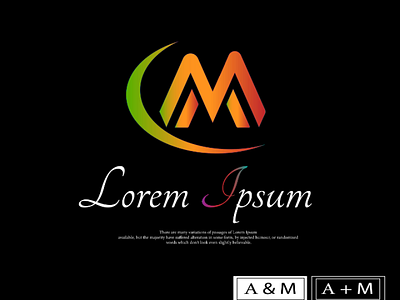 Am letter logo like follow
