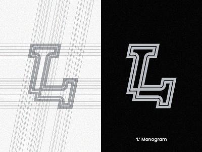 'L' Monogram brand identity branding lettermark logo logocollection logoconcept logodesign logomark logotype minimalist logo monogram design monogram letter mark monogram logo monoline streetwear typography visual design