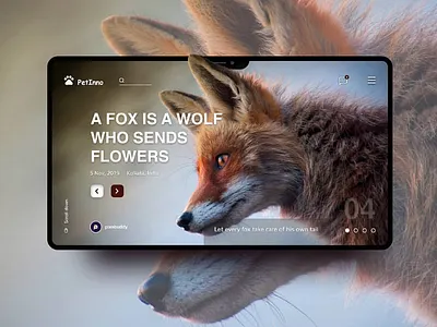 Fox wolf landing page design animal behance branding coding css3 fox graphic design html instagram interface seo templates ui uidesign ux uxdeisgn webdesign website wolf wordpress