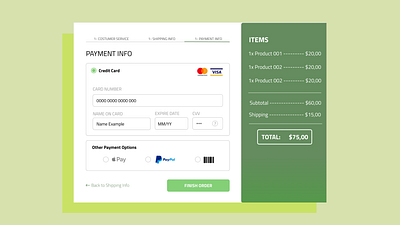 Daily UI #2 - Payment Check Out daily 100 challenge daily ui daily ui 002 design digital ui webdesign