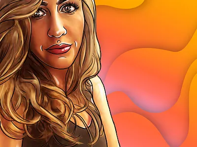 Model IV: Best Friend adobe photoshop art beautiful best friend character design colorful friendship illustration love painting