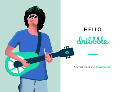 Debut Shot- Music is life ai design flat illustration illustration art ui vector