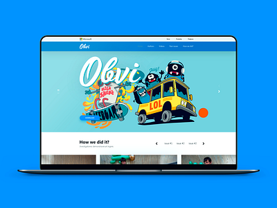 Microsoft - Obvi Magazine Web UI&UX Design design ui userinterface ux