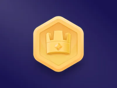 Gold Medal #1/3 gold medal icon illustration