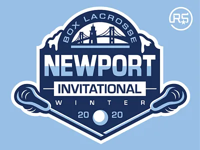 South Coast Box Lacrosse League Tournament Logo artwork box lacrosse graphic design lacrosse logo design logos mascot logo sports branding sports identity sports logo