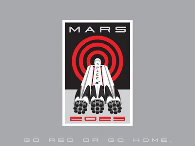 Space Mission Patch: Mars 2025 badge badgedesign branding mars patch space spaceship