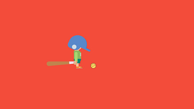 little baseball player. baseball character art design flat illustration sport sports vector