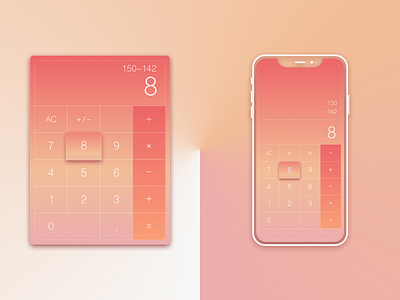 Calculator for desktop & mobile calculation calculator daily 004 daily challange daily ui dailyui design figma ui