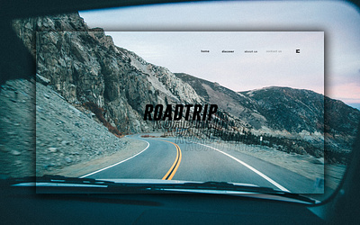 Day 318: Roadtrip. clean design graphic design graphicdesign interface landing page landingpage minimal uidesign web design