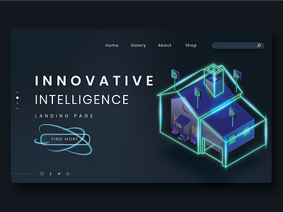 landing page (isometric) dashboard illustraion innovative design isometric landing landingpage website design