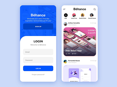 Behance App Design app behance project logo typography 创意 设计