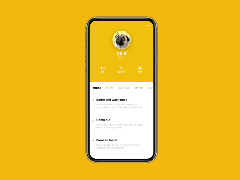 App for pet owners 🐶 animation app design dog iambritankastudent pet ui ux