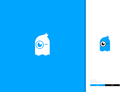Zoombuster design flat icon logo minimal vector