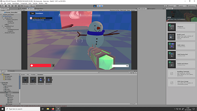 Snowman FPSphoto first person shooter snowman wip
