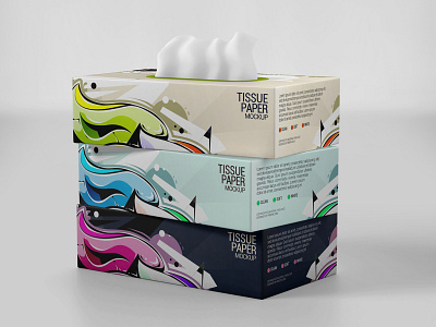 Tissue Box Mockup 3d advertising blank box cardboard care carton chief clean clear copy design disposable empty facial handker health house illustration inside