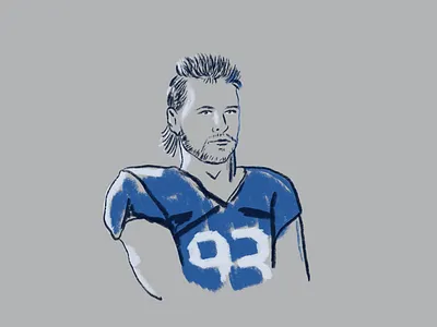 Senior Day: Blake Gillikin college football illustration ncaa penn state procreate sports