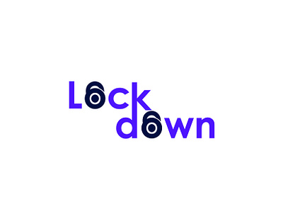 Lock dowm logo design branding design logo minimal typography vector