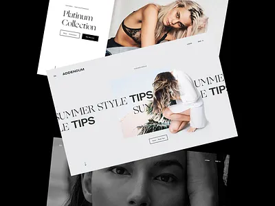 Addendum - Web Concepts brand design branding composition design identity interaction landing page layout ux ux design web web design website design websites