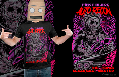 First Class Auto Recon apparel design artwork dark illustration merch tees tshirt