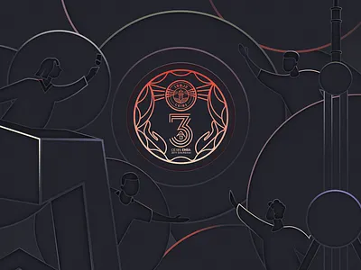 Union of 2%3 branding colors graphic illustration illustrations poster splashpage ui vector web