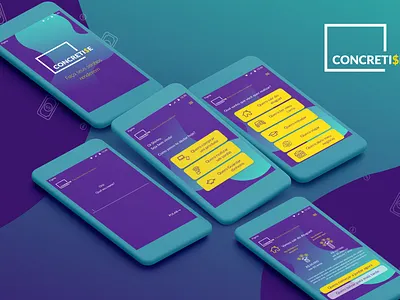 Concreti$e app brazilian design figma illustration investment swfw ui ux vector