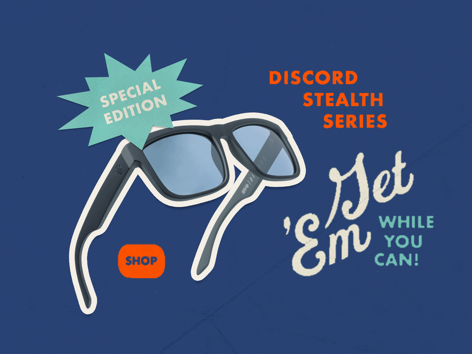 Get 'Em advertising branding campaign campaign design custom type photoshop scrapbook script sunglasses vintage vintage advertising vintage font