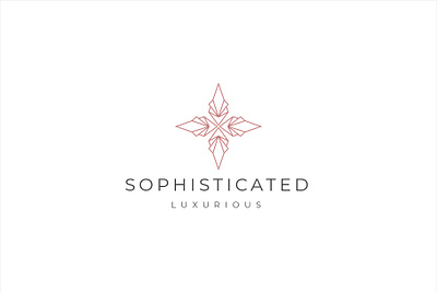 Sophisticated Flower Logo boutique cosmetics feminine flower hair health hotel logo luxurious luxury makeup natural perfume resort salon sophisticated spa treatment vector wellness