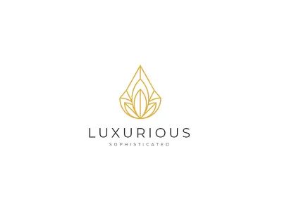 Luxurious Leaf Logo boutique cosmetics fashion feminine flower hotel jewelry logo luxurious luxury makeup mofern perfume resort salon skin care spa treatment vector wellness